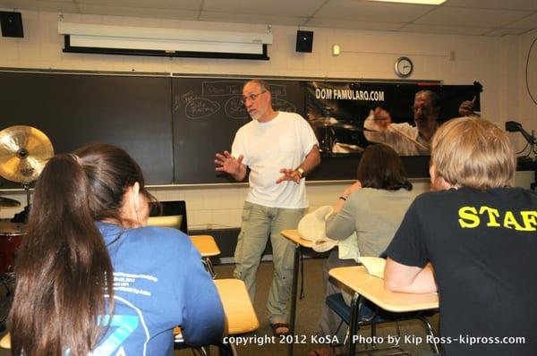 In the classroom with master drummer and teacher Dom Famularo | 2012