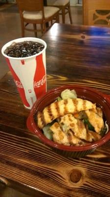 $5 Salmon Bowl and Coke