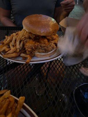 Hot Fried Chicken. Huge