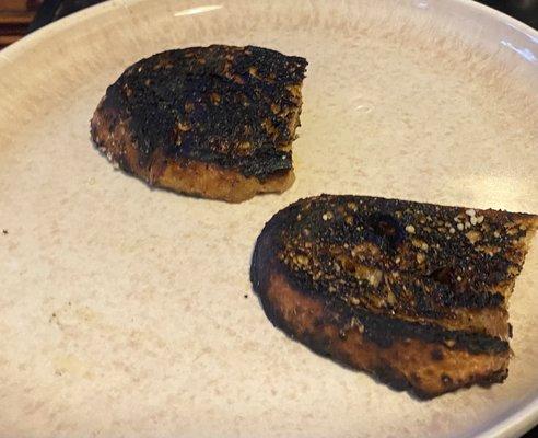 Charred bread