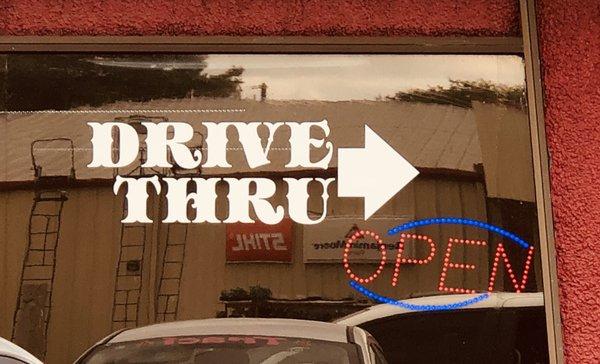 They have a drive-thru at SONNY'S.