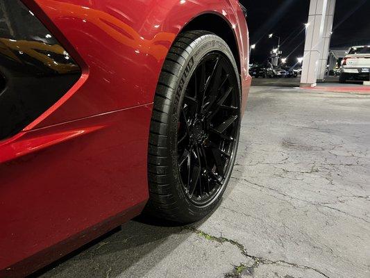 Great fitment, new wheels installed rad custom rides