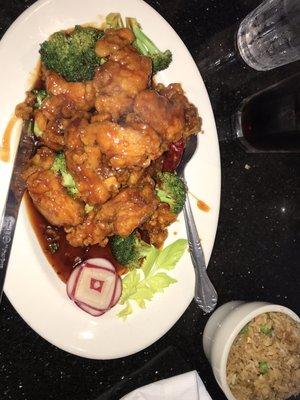 General Tso's Chicken with fried rice