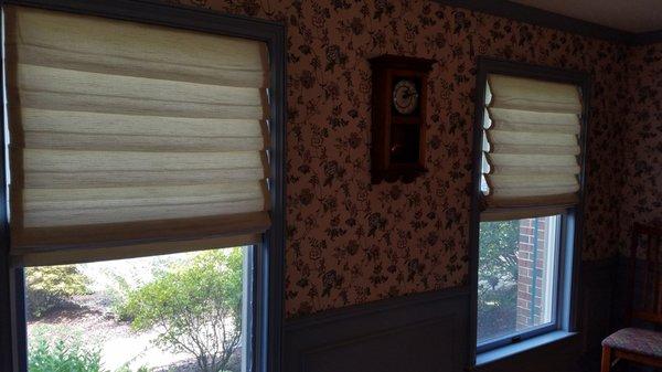 Roman Shades, soft fold