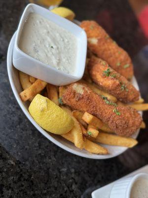 Halibut and chips