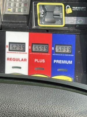 These are the correct gas prices. Gas apps are reporting wrong prices.