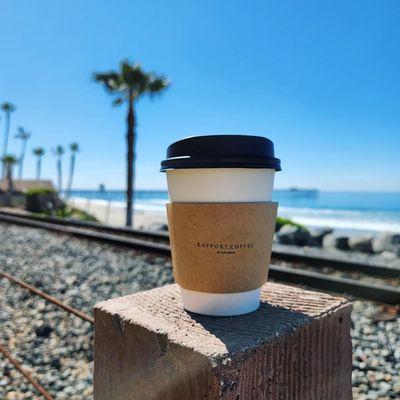 Cappuccino to the beach