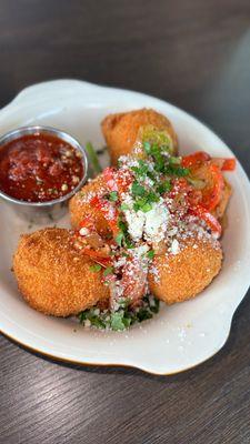 Fries pasta cheese balls