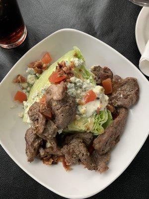 Steak wedge salad.