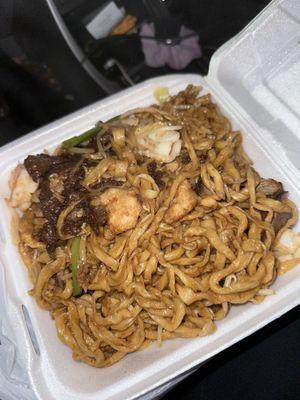 House Special Chow Mein with homemade noodles