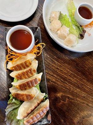 Gyoza and Shumai