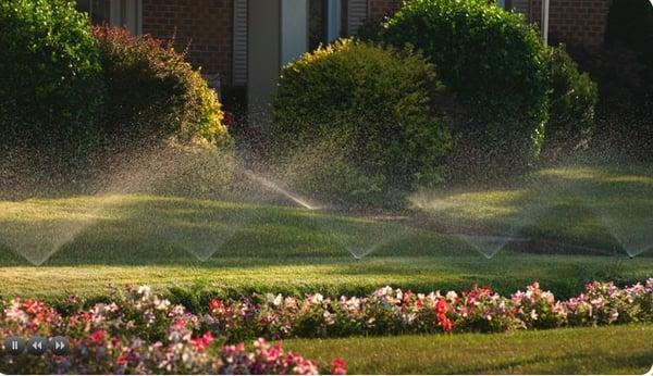 Michigan irrigation setup by Emerald Lawn Care