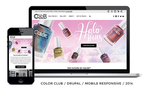 Color Club - Drupal CMS, Responsive Website Design.  Completed in 2014.