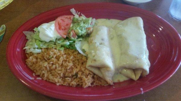 Seafood Chimichanga.