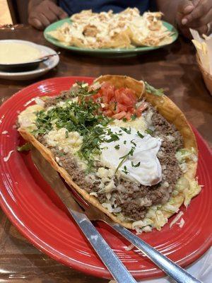 Huge taco salad