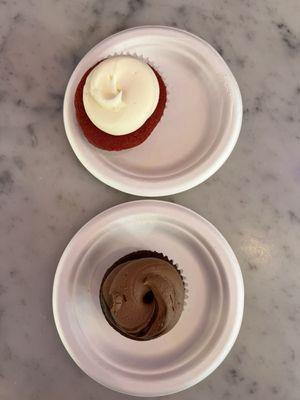 Brooklyn blackout and red velvet cupcakes