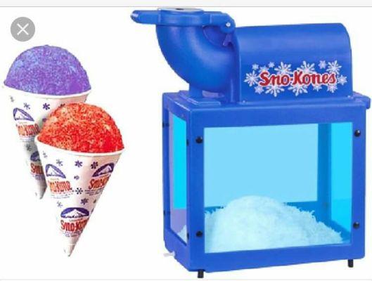 Snow cone machines