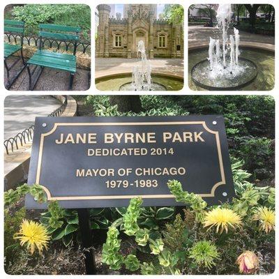 Snapshots of Former Chicago Mayor's Jane am. Byrne Park/ Plaza 2019