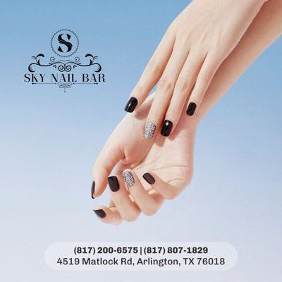 Embrace the allure of mystery with sleek black nails, exuding elegance and sophistication in their simplicity.