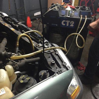 Performing Coolant Flush Service