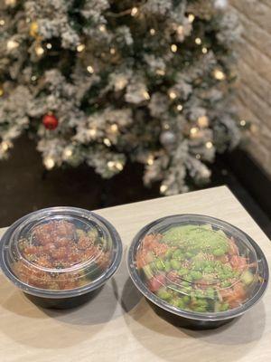 Build Your Own Bowl: Mother & daughter errand night ending with yummy poke bowls to go