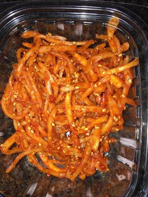 Spicy squid banchan