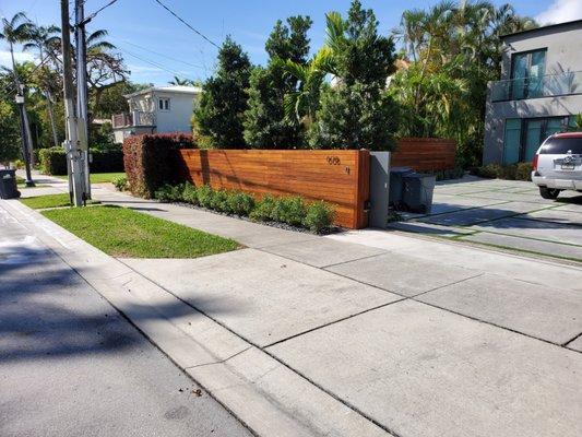 IPE (Brazilian Walnut) fence cladding