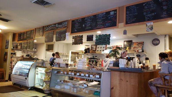 Shot of the cafe counter