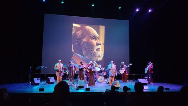 "An Evening of Sacred Soul",  Elder Jack Ward on stage.