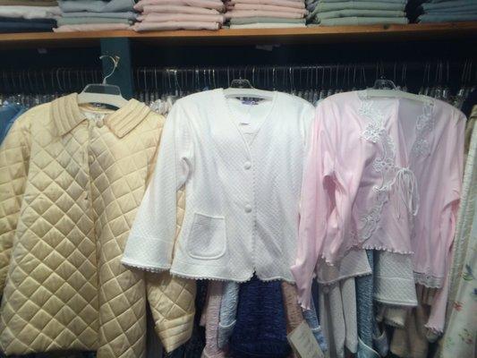 More cute bed jackets...I was sending pix to someone to help her decide which one!