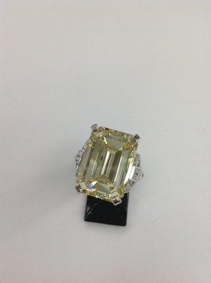 12ct fancy yellow ring restoration.