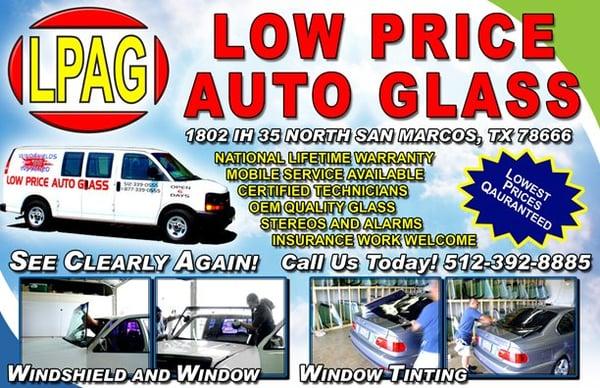 Low Price Auto Glass in San Marcos, TX