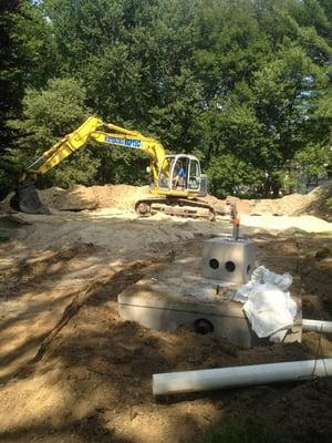 Curtis Septic Service Jobsite.