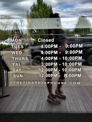 Updated hours for the summer months...