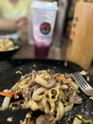 Cumin Lamb Stir-Fried Flat Noodle