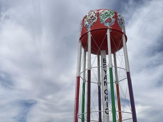 Water tower at Spangler Candy