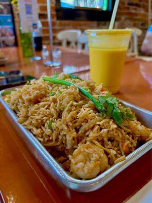 Himalayan Fried Rice with shrimp