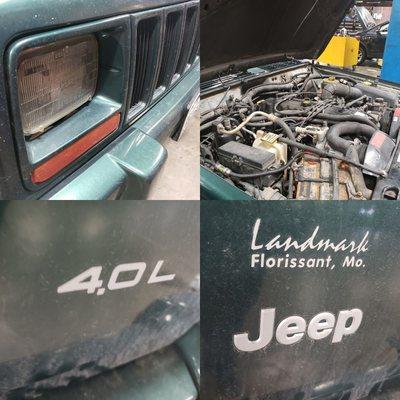 This Jeep  Is getting the best auto repair available in Colorado give this a call 303 919 7769