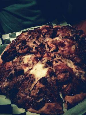 Pulled pork pizza