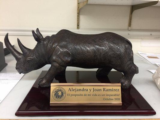 Rhino Sculpture Award