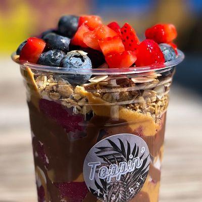 A mini build your own açaí bowl