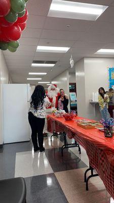 One of Career Services' events during Christmas time in the break/lunch room