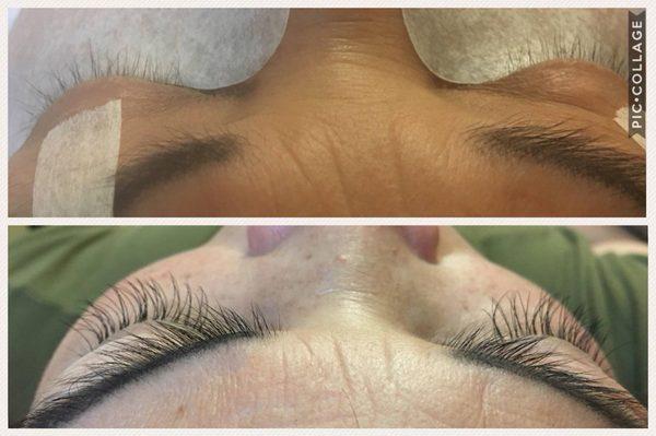 Semi-Permanent Eyelash Extensions Before and After