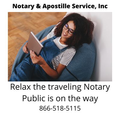 I can offer my mobile notary service to come to your home or office Sunday through Saturday.