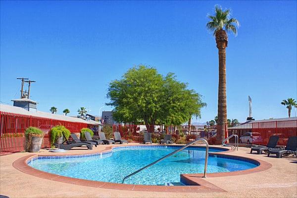 relax by the pool