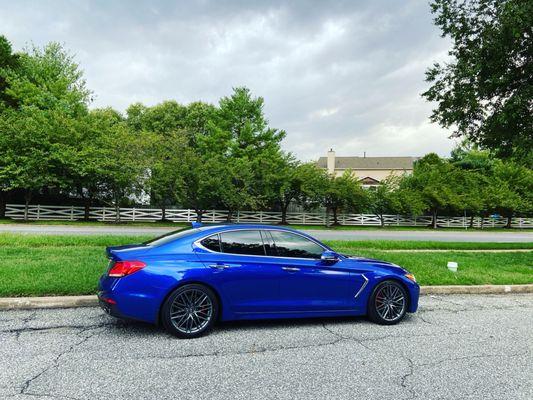 Lowering springs and sway bars installed