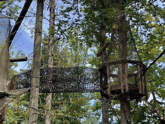 Part of the climbing activities area. Children can pretend to be pirates.