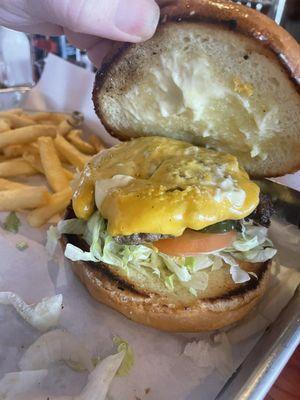 This is not a "smash burger. "