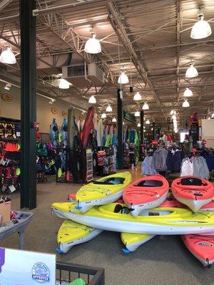 Nice selection of kayaks