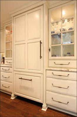 Refrigerator/Freezer panels to match and blend with cabinets - Pacific Northwest Cabinetry